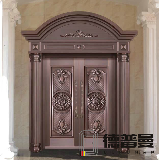 圓弧羅馬柱銅門(mén)