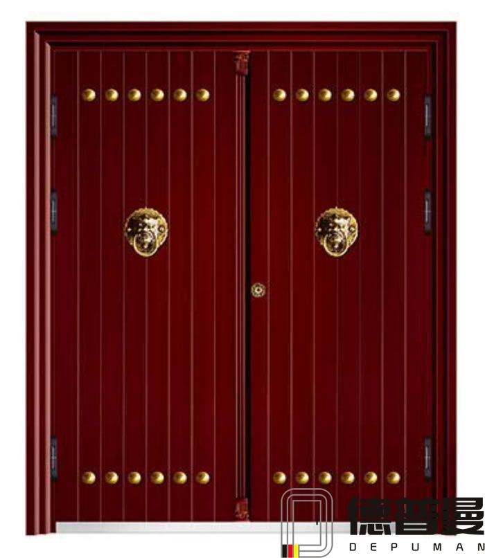 中式復(fù)古別墅鋅合金門(mén)